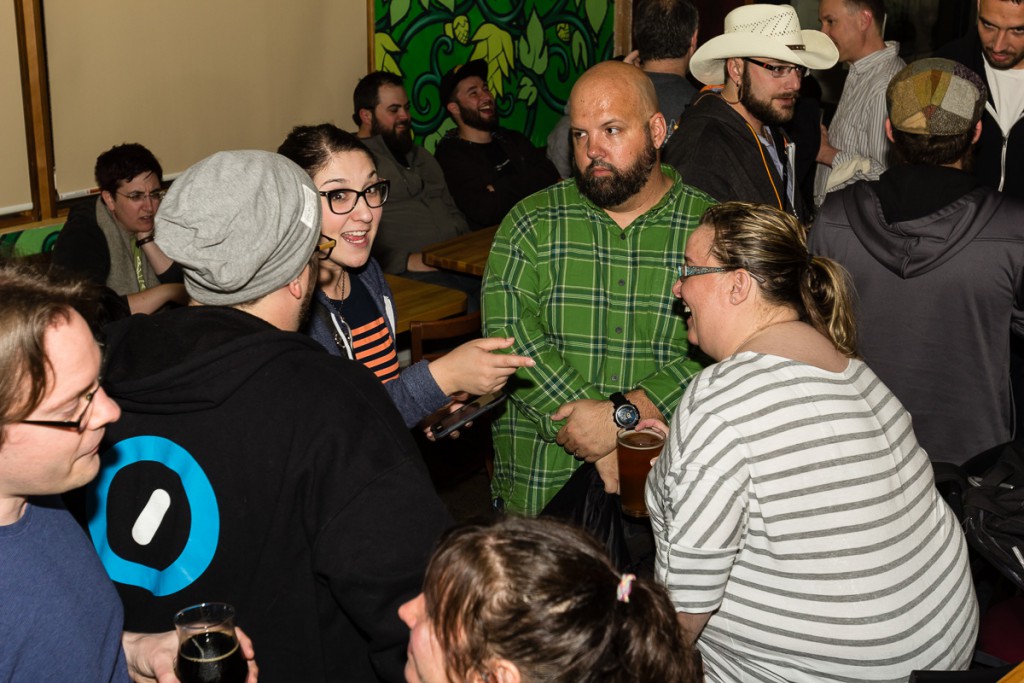 WordCamp Minneapolis 2015 Kickoff Party. Photo © 2015 Paul Lampland